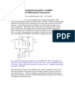 Bidirectional Matched Amplifier