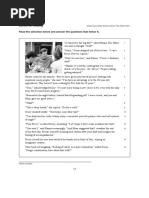 Section IV: Reading Read The Selection Below and Answer The Questions That Follow It