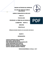 Práctica-2 Toxicología. Influencia de PH Urinario en La Eliminación de Toxinas.