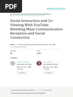 Social Interaction and Co-Viewing With YouTube 