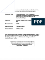 A Process Evaluation of The Therapeutic Community Initiative at The Illinois Department of Corrections' Illinois Youth Center-St. Charles