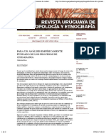 NEVEU para Un Análisis Empíricamente Fundado de Los Procesos de Ciudadanía - Neveu - Revista Uruguaya de Antropología y Etnografía