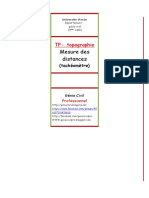 Mesure Des Distances (Tachéomètre)