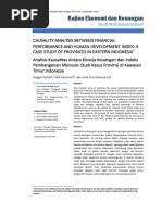 Causality Analysis Between Financial Performance and Human Development Index: A Case Study of Provinces in Eastern Indonesia