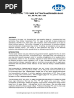 Doble - Symmetrical Type Phase Shifting Transformers Basic Relay Protection PDF