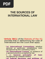 The Sources of International Law