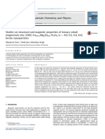 Studies On Structural and Magnetic Properties of Ternary Cobalt