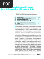 Approche Variationnelle Pour La Méthode Des Éléments Finis PDF