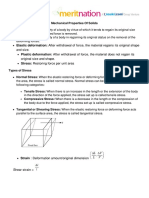 Mechanical Properties of Solids