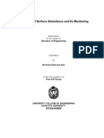 Prediction of Surface Subsidence (Thesis)