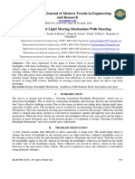 Design of Head Light Moving Mechanism With Steering