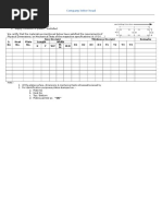 Joint Inspection Report Format