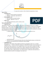 Waves: Types of Wave Mechanical Wave