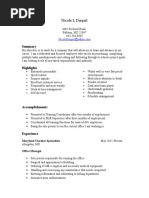 Nicole L Diegert Resume