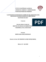 IPN Educación A Distancia Por Modelo de Competencias-Tesis