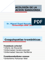 Semana 12b Farmacología de La Coagulación Sanguínea