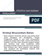 Pendekatan, Strategi Dan Kaedah Pengajaran