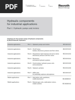 RE 00112 - Part 1 Hydraulic Components For Industrial Applications