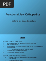 Functional Appliance Selection Criteria - Praveena