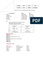 Present Simple: Teacher Time Price Date Ina Trif 1.5 H 30 Ron 22.01.2011