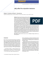 Does Host Plant Quality Affect The Oviposition Decisions of An Omnivore?