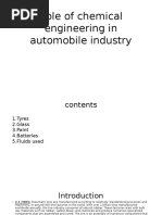 Role of Chemical Engineering in Automobile Industry