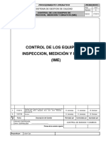 PO-SGC-00-015 Rev 0 Control de Equipos de Inspección y Ensayo