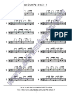 Linear Drum Patterns 3 - 1: Listen To Each Beat or Download Midi File Online 1