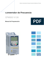 WEG Cfw500 Manual de Programacion 10002296096 1.5x Manual Espanol