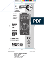 MM300 - Klein Multimeter English Instructions