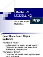 Financial Modelling: Additional Slides For Capital Budgeting