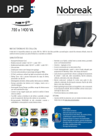 Catalogo de Nobreak SMS Net 4 Plus 700 e 1400 VA (23300 110417) PDF