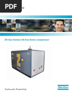 Atlas Copco ZR Gas Version Oil-Free Screw Compressor PDF