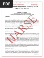 Analysis of Segmentation Techniques On Foot Ulcer Images: A.Suresh, S. Lavanya