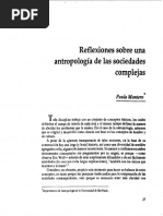 Montero, P. - Reflexiones Sobre Una Antropología de Las Sociedades Complejas PDF