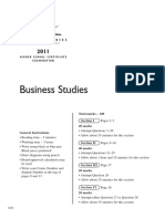 2011 HSC Exam Business Studies