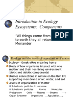 Introduction & Components of Ecosystem