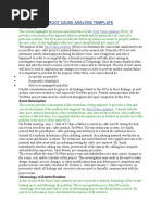 Root Cause Analysis Template