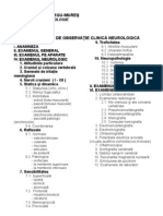 Foaia de Observatie Clinica Neurologica