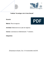 Plan de Negocios de Una Empresa de Consultoría Administrativa