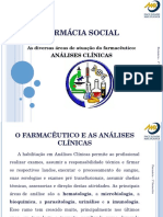 Atuação Do Farmacêutico - Análises Clínicas