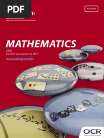 Specification Gcse Mathematics j560