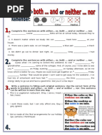 Complete The Sentences With Either Or, Both and or Neither Nor