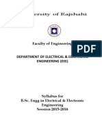 Syllabus of B.SC Eng EEE 2015-2016