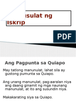 Pagsusulat NG Iskrip