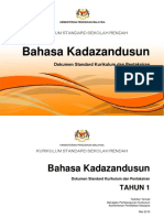 DSKP Bahasa Kadazandusun THN 1 (Semakan KSSR 2017)