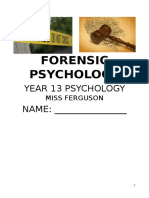 Forensic Psychology Booklet