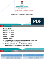 Pertemuan 1 Konsep Dasar Investasi