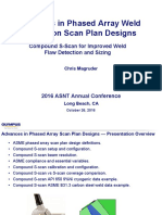 Advances in Phased Array Weld Inspection Scan Plan Designs