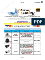 Lista de Precios Cctv. Global Quality (Julio 2016)